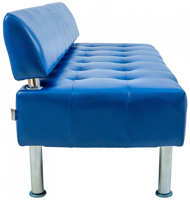 Диван Rainbow Office двійка зі спинкою 1550х650х750 Синій Київ - фото 3