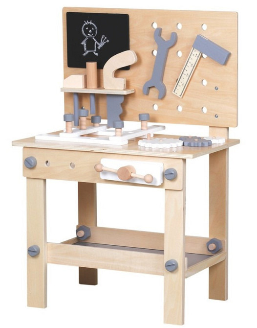 Детский деревянный игровой верстак AVKO 076E (40003076) мастерская для детей Киев - изображение 1