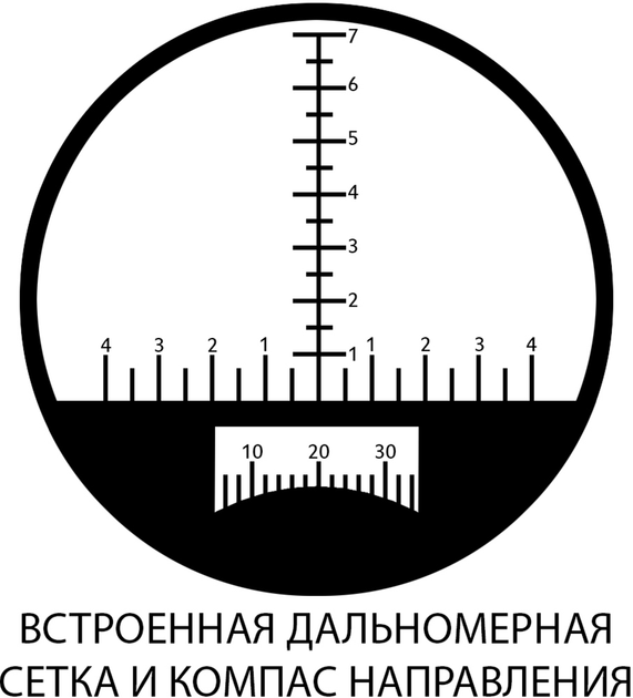 Бінокль морський Admiral 7x50 Military floating compass reticle Зелений Київ - фото 7
