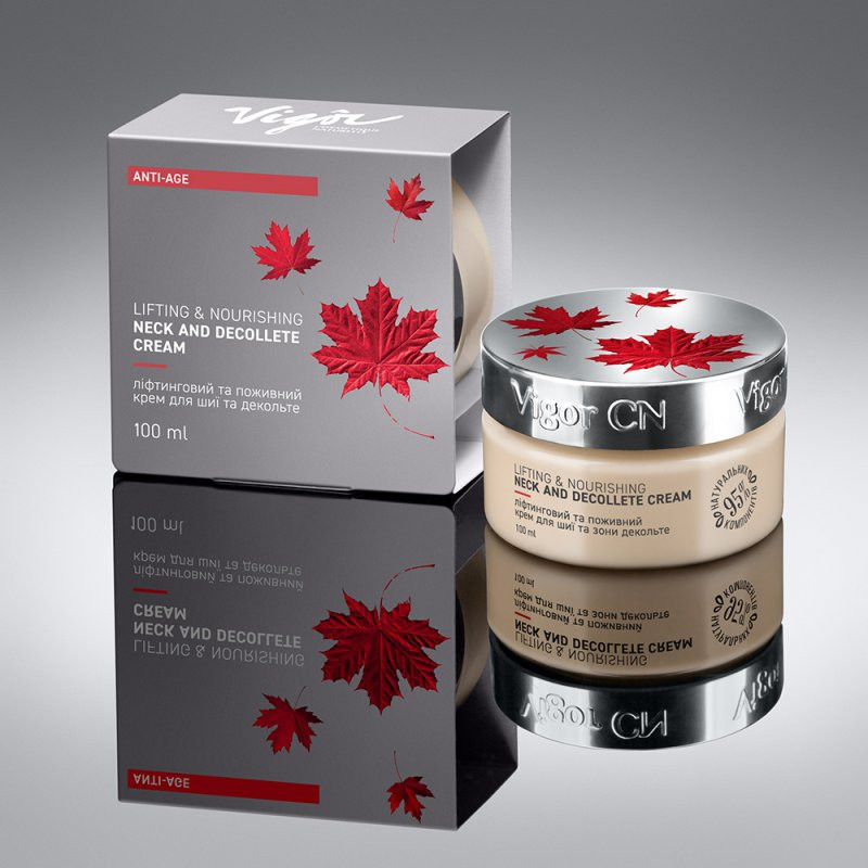 Лифтинговый и питательный крем для шеи и зоны декольте Vigor 50 мл Киев - изображение 1