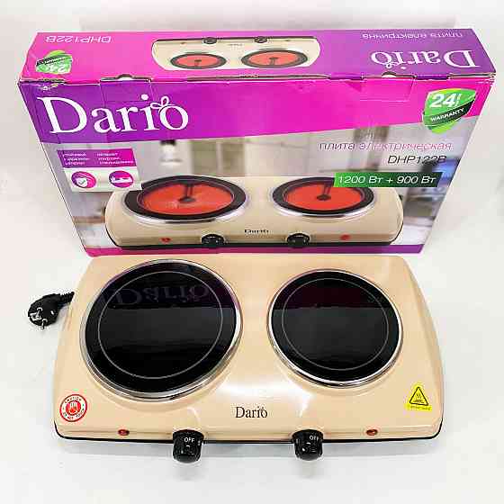 Портативна електрична електроплита DARIO DHP122B 2100 Вт, Потужна електроплита для дому XY-17 Івано-Франківськ