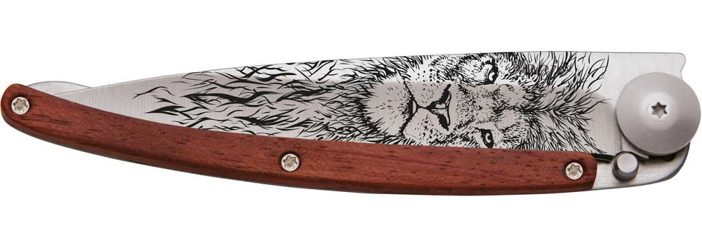 Универсальный Складной Нож с лазерной гравировкой Льва Deejo 