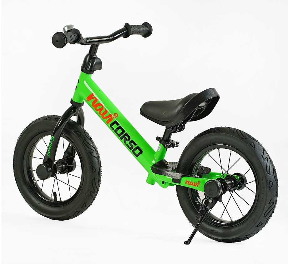 Велобіг CORSO Navi сталева рама колеса 12 дюймів підставка для ніг Зелений (NV-124813) Чернигов - изображение 3