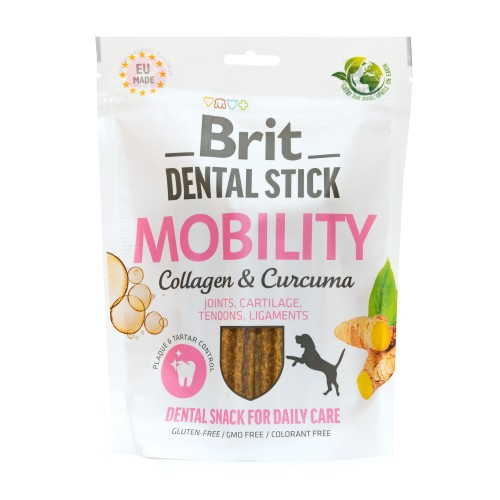 Ласощі Brit Dental Stick Mobility для дорослих собак з колагеном і куркумою для мобільності суглобів 7 шт 251 г Київ - фото 4