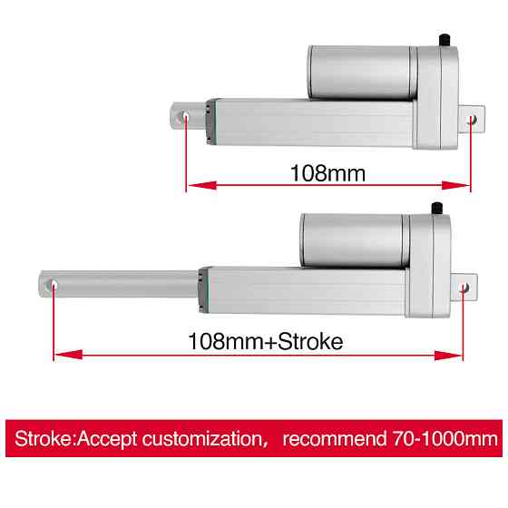 Актюатор лінійний 200мм 200Н 44мм/с HY01-12-A5-305 Київ