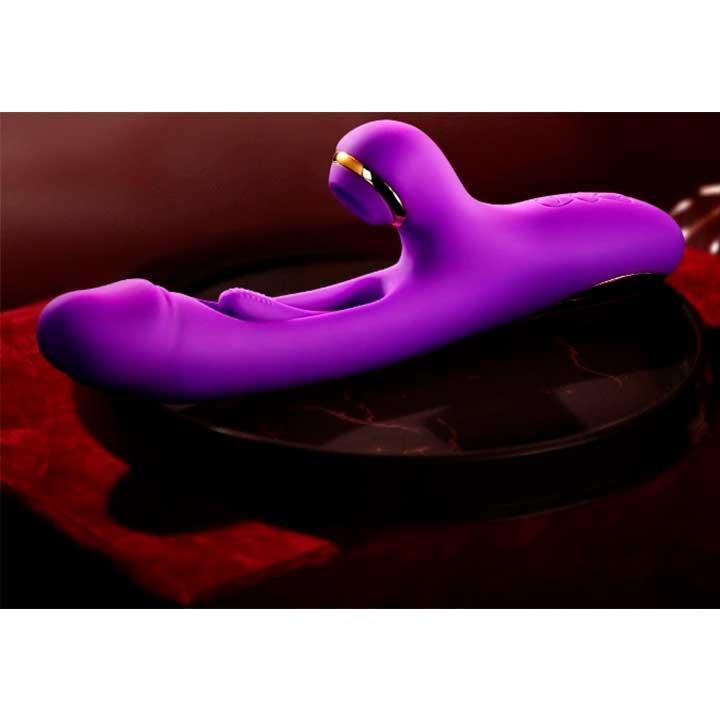 Вибратор 3в1 Pretty Love Finger Bunny 21 режим фиолетовый Винница - изображение 8