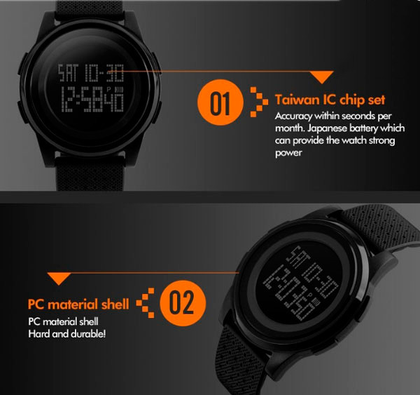 Часы тактические наручные Skmei Ultra New 1206 Черный Винница - изображение 17