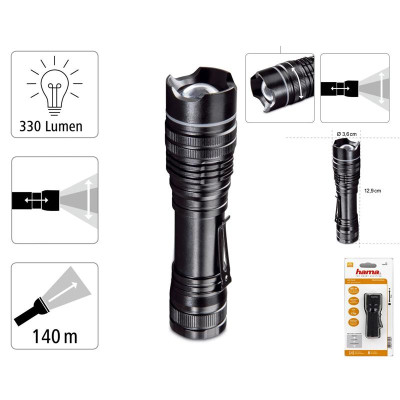 Ліхтар Hama PRO 3 LED L330 Black (00136672) Вінниця - фото 2