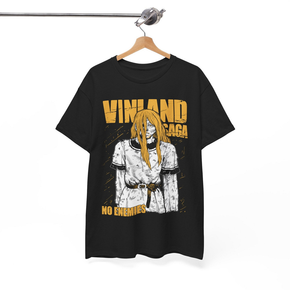 Футболка для хлопчика з аніме принтом Вінланд Сага Тхорфінн Но оверсайз (зріст від 165 до 180) Чорний AnimeJ0489m Дніпро - фото 6