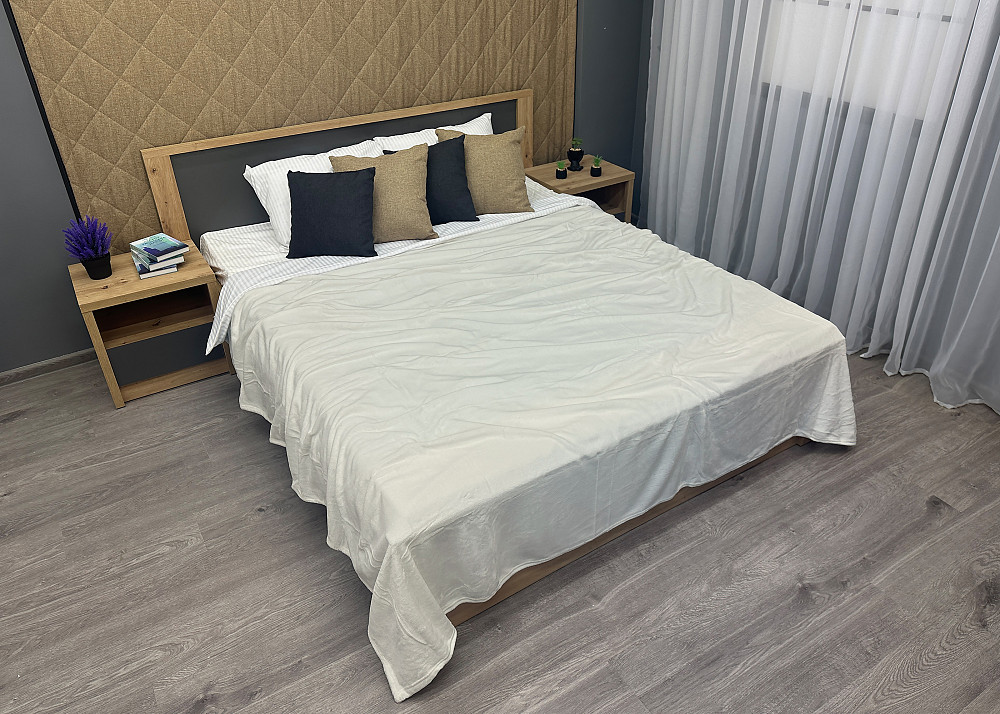 Плед-покривало 160х200 см (+-5см) Молочний (87-047) Київ - фото 2