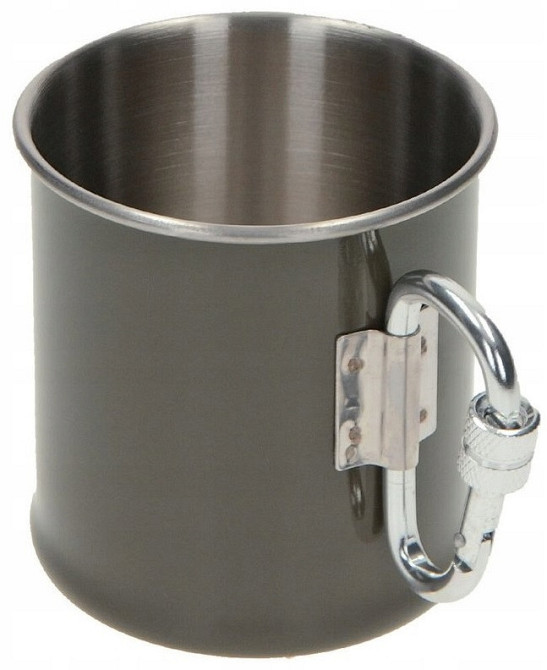 Туристична кружка з карабіном 250 мл Mil-Tec (14608102) Нержавіюча сталь Нововолинськ - фото 4