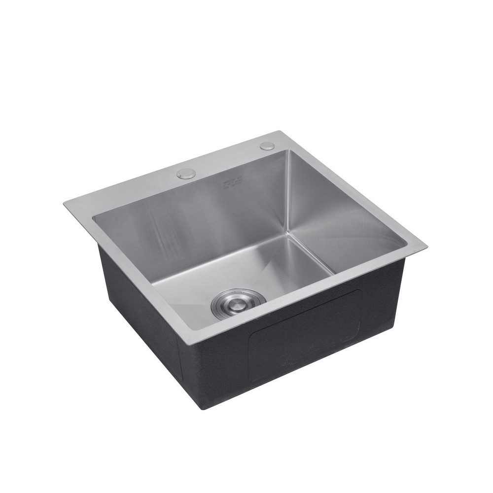 Кухонная мойка с нержавеющей стали Kroner KRP Gebürstet - 5050HM (3/1 мм) Киев - изображение 3