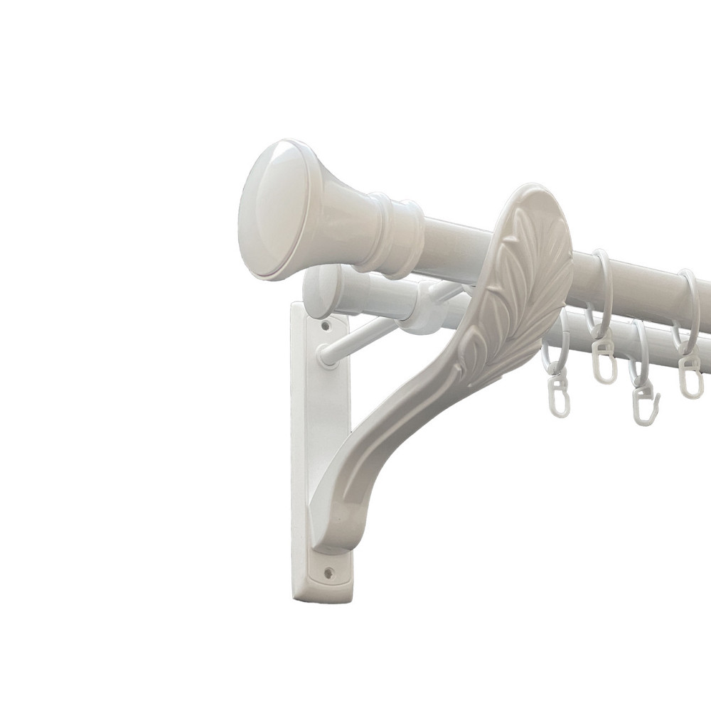 Карниз Orvit Люксор металевий дворядний ретро Арктіс 25\19 мм 160 см (00-00010470) Львів - фото 1