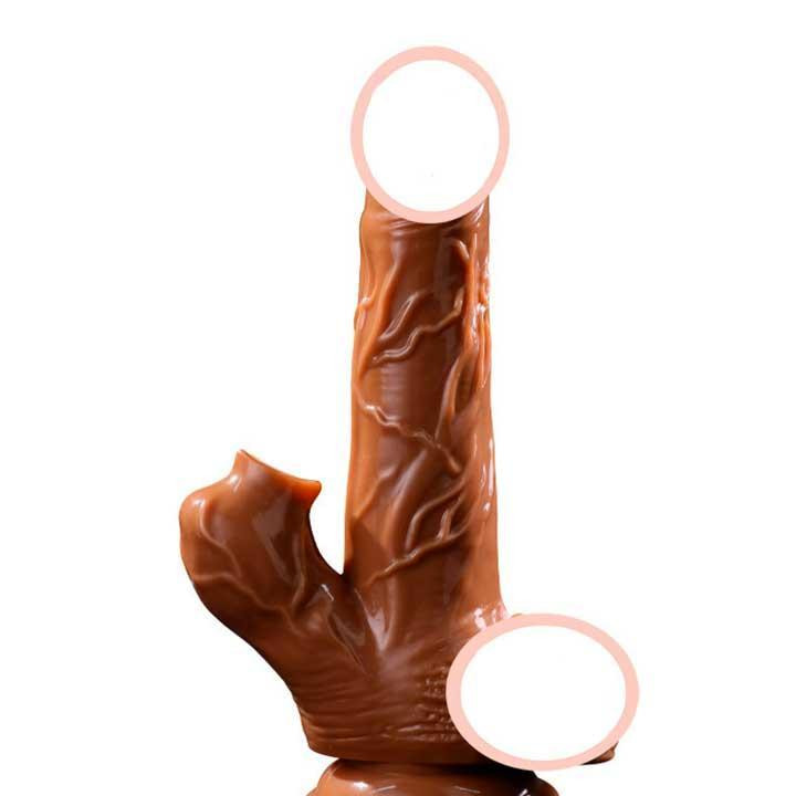 Реалістичний вібратор з вакуумом і підігрівом (працює від USB кабелю) Вінниця - фото 4