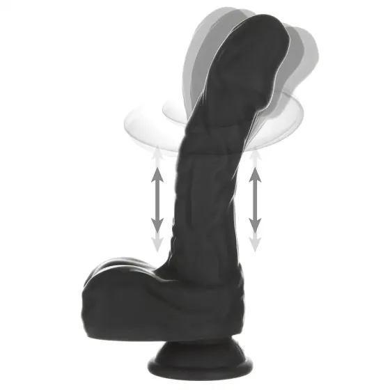 Вібро-фалоімітатор з ротацією та пульсацією Naked Addiction 8.6″ Noir, з пультом ДК Львів