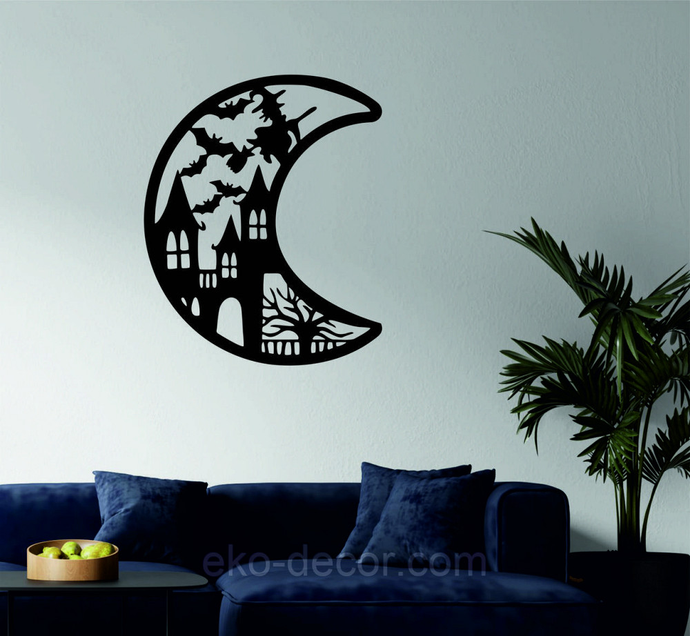 Декоративне настінне Панно «Хеллоуїн», Декор на стіну 70*57 см, Чорний Київ - фото 7