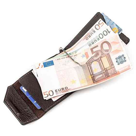 Зажим для денег GRANDE PELLE 11150 Темно-коричневый Киев