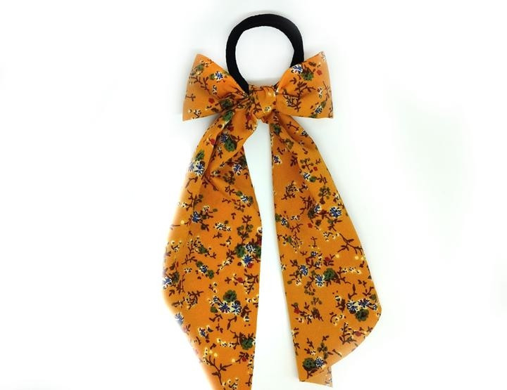 Бант на резинке для волос желтый Твилли Киев - изображение 1