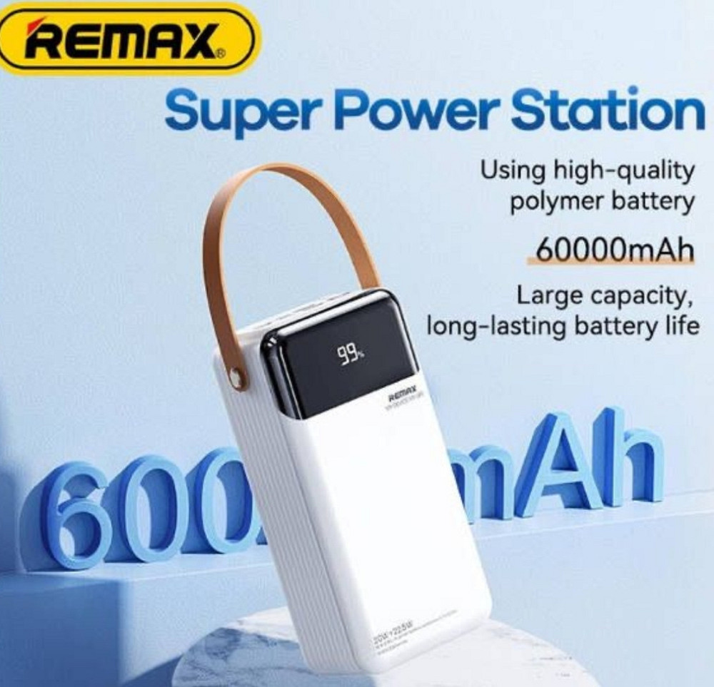 Павербанк зі швидкою зарядкою і кабелями 60000mAh REMAX RPP-565 є ОПТ Киев - изображение 3