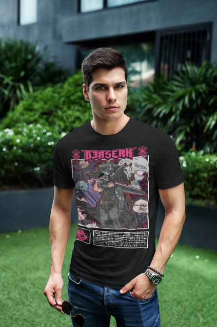Футболка для мальчика аниме Берсерк Гутс Гриффитх Сакрифике оверсайз (рост от 165 до 180 ) Черний AnimeJ0628m Днепр - изображение 5