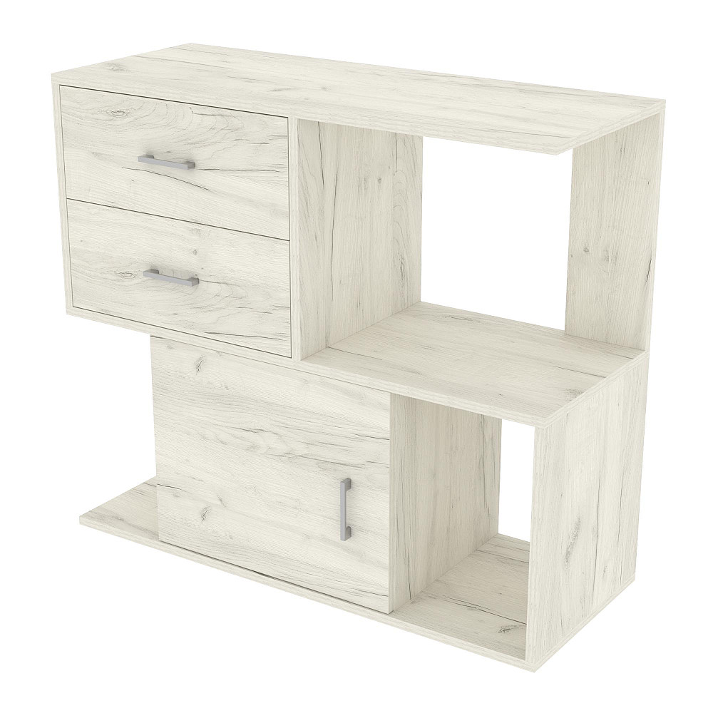 Тумба для салона TS-3, Дуб Крафт Білий, 900/350/800 Львов - изображение 1