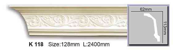 Карниз с орнаментом полиуретановый Harmony K 118 Днепр