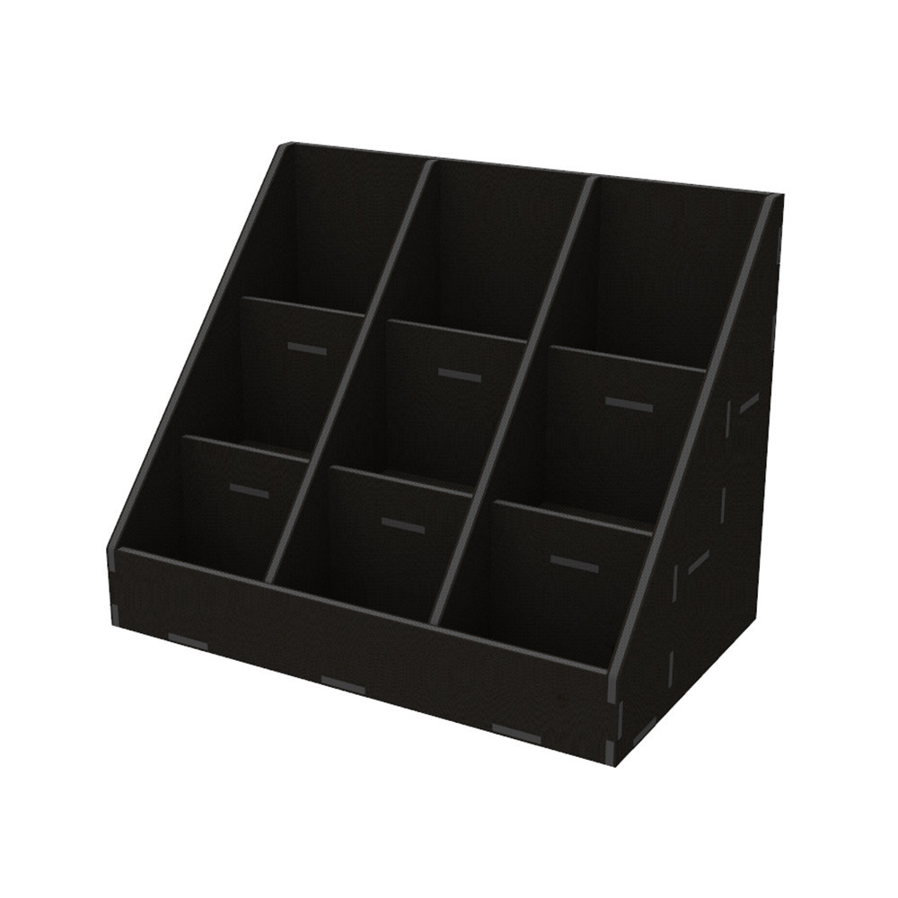 Органайзер EKOSTAR  для чаю і пакетів 70х90 - 9 комірок чорний Київ - фото 1