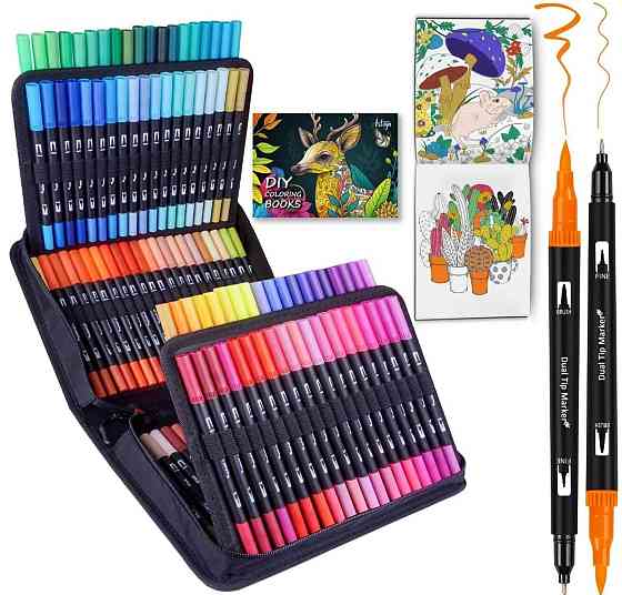 Бездоганні Акварельні скетч маркери двосторонні для дітей фломастери. Харків