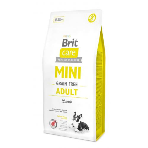 Корм сухий Brit Care Grain Free Mini Adult Lamb для дорослих собах мініатюрних порід з ягням 7 кг Київ - фото 1