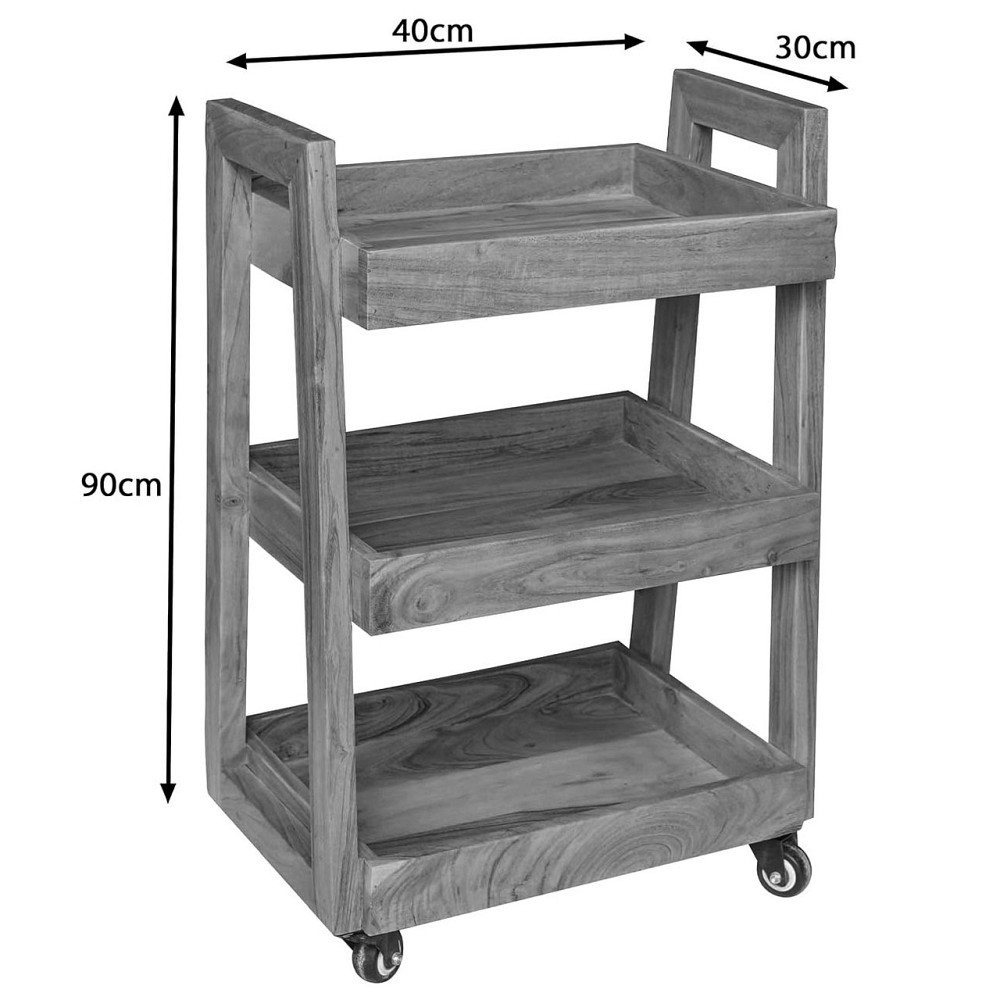 Етажерка для ванної на коліщатах "Фербанк" терракот Миколаїв - фото 2