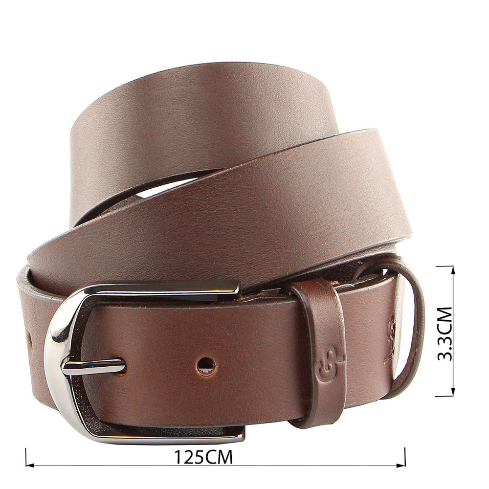 Ремінь чоловічий під штани Коричневий (GRANDE PELLE) Київ - фото 17