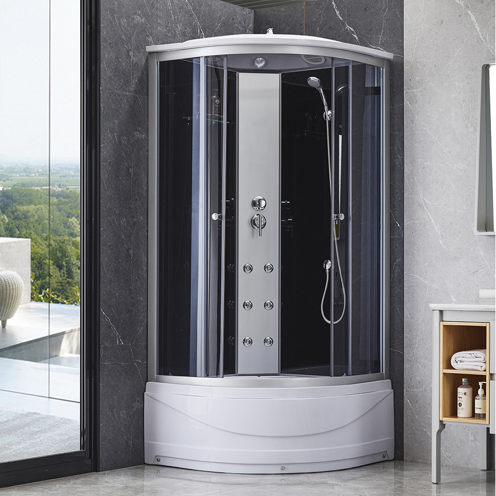 Гидромассажный бокс Lidz Tani SBM90x90.SAT.HIGH.GR, стекло тонированное 4 мм Киев - изображение 10