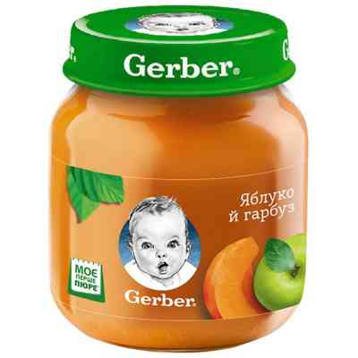 Детское пюре Gerber Яблоко и тыква, 130 г (1227245) Винница