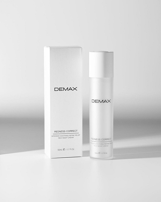 Нічний крем-коректор для сухої, чутливої та куперозної шкіри Anti-Redness сream Rich Night Refine Demax , 50 мл Дніпро - фото 1