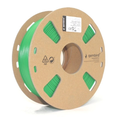 Пластик для 3D-принтера Gembird PETG, 1.75 мм, green, 1 кг (3DP-PETG1.75-01-G) Винница - изображение 1