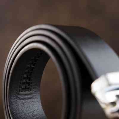 Ремень Vintage Мужской с матовой пряжкой Черный (20335) Винница