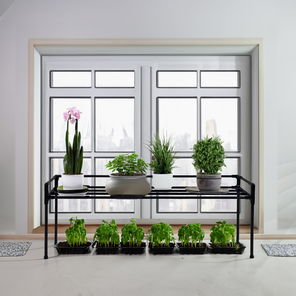 Підставка для квітів на підвіконня Lucia Black. Другий рівень для розсади, горщиків та зелені. Бориспіль - фото 8