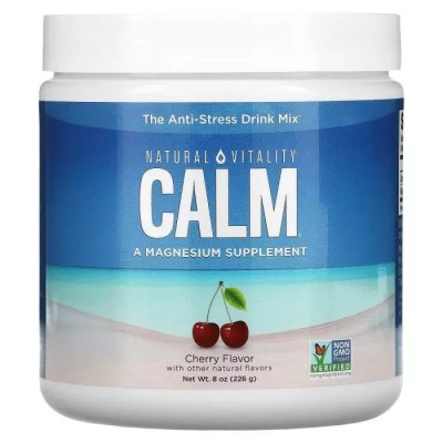 Мінерали Natural Vitality Антистресовий напій, смак вишні, CALM, Cherry, 226 гр (PTG-04353) Вінниця - фото 1