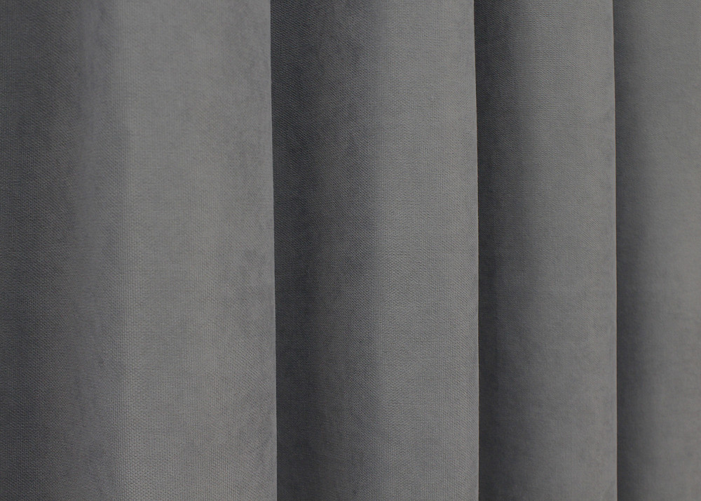 Комплект коротких штор VR-Textil Мікровелюр Petek № 1485ш Сірий 130х170 см 2 шт (35-0211) Київ - фото 7