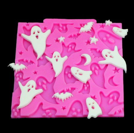 Молд силиконовый Привидения 110 на 105 мм розовый Киев - изображение 4