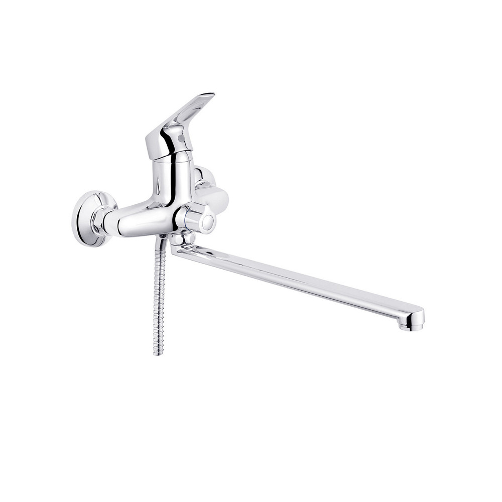 Змішувач для ванни Kroner KRM Odra - C070 з душовим гарнітуром, хром Київ - фото 3