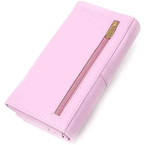 Женский кошелек с большим количеством отделений нежного цвета из натуральной кожи Tony Bellucci 21958 Лиловый Киев