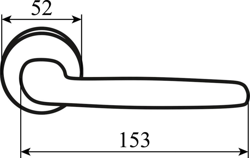 RDA Ручка Smart мат хром R ф/з (квадрат 170мм) Киев - изображение 2