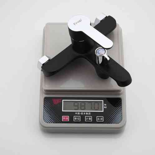 Смеситель для ванны с душевым гарнитуром Frap F3242 черный/хром Киев