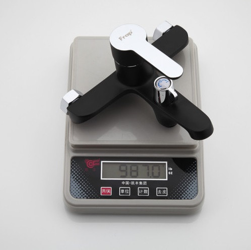 Смеситель для ванны с душевым гарнитуром Frap F3242 черный/хром Киев - изображение 3