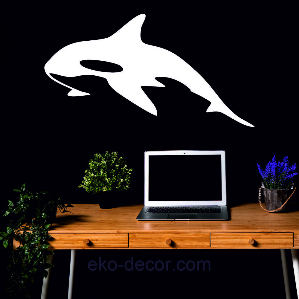 Декоративное настенное Панно «Касатка» Декор на стену 110*48 см, Белый Киев - изображение 3