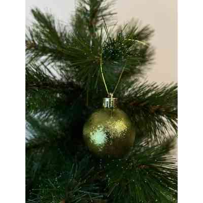 Ялинкова іграшка Chomik пластикові кульки компл. 24 шт, 3см, оливкові (5900779877153_2) Вінниця