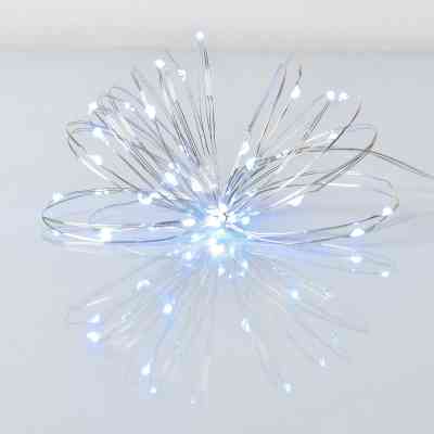 Гирлянда YES! Fun Нить на медной проволоке 40 LED Холодно-белая 4 м Статичная на Батарейках (975028) Винница