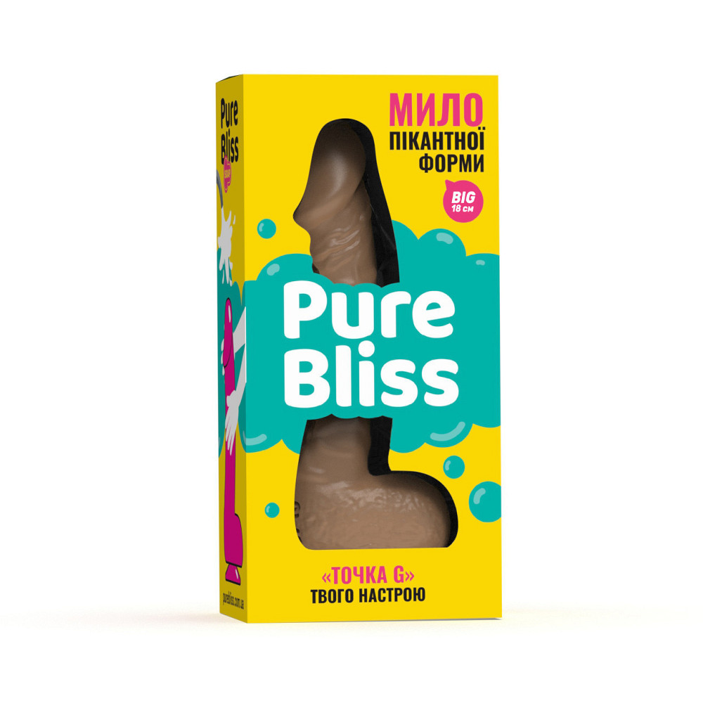 Мило член Pure Bliss 18 см Brown Sex Aura Київ - фото 6