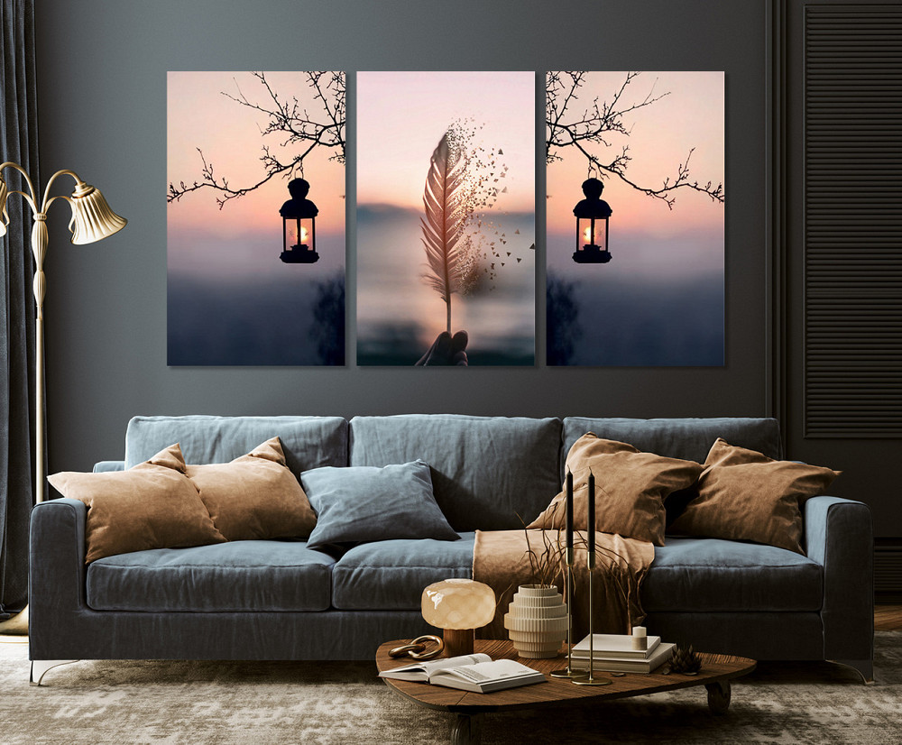 Модульная картина в гостиную / спальню Ілюзія туману    ART-013_3A 70х130 см Київ - фото 3